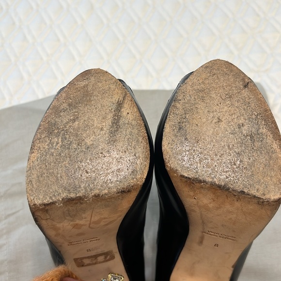 Charles David made in Italy with hidden Platform in Black Leather & Suede - Picture 12 of 13